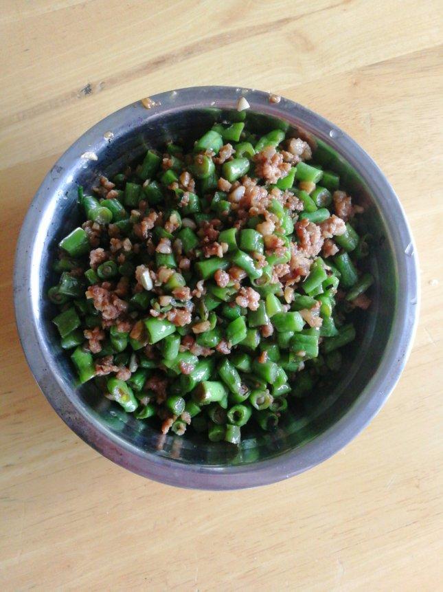 肉沫豆角下饭菜