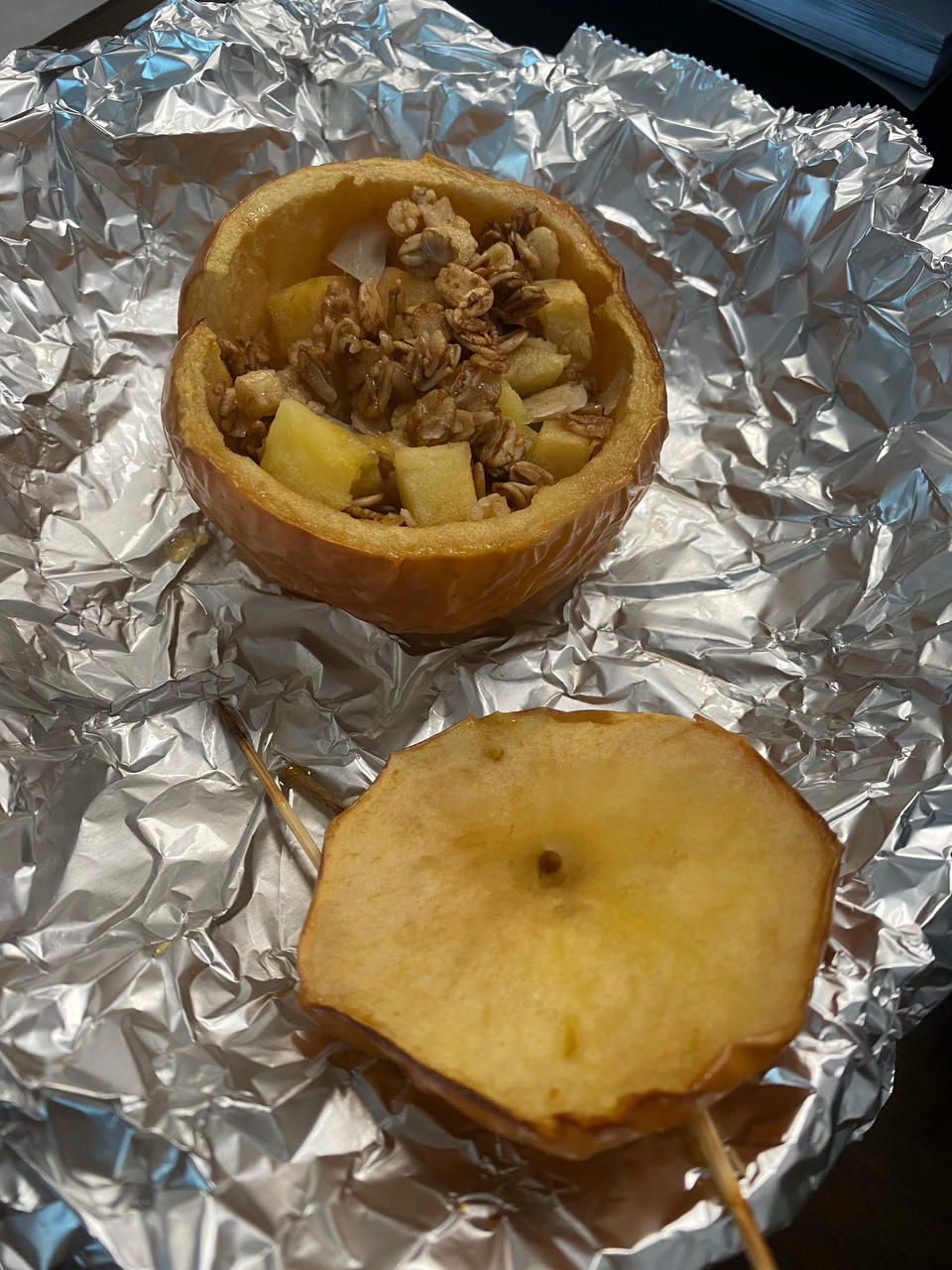 空气炸锅美食30-坚果燕麦烤苹果🍎