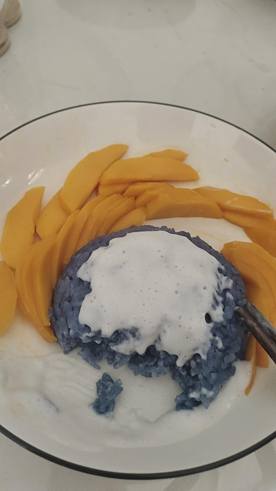 蝶豆花 | 芒果糯米饭