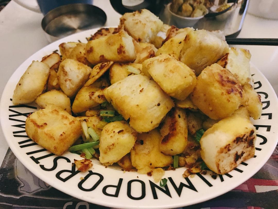 葵花走失在2016做的鸡蛋炒馍