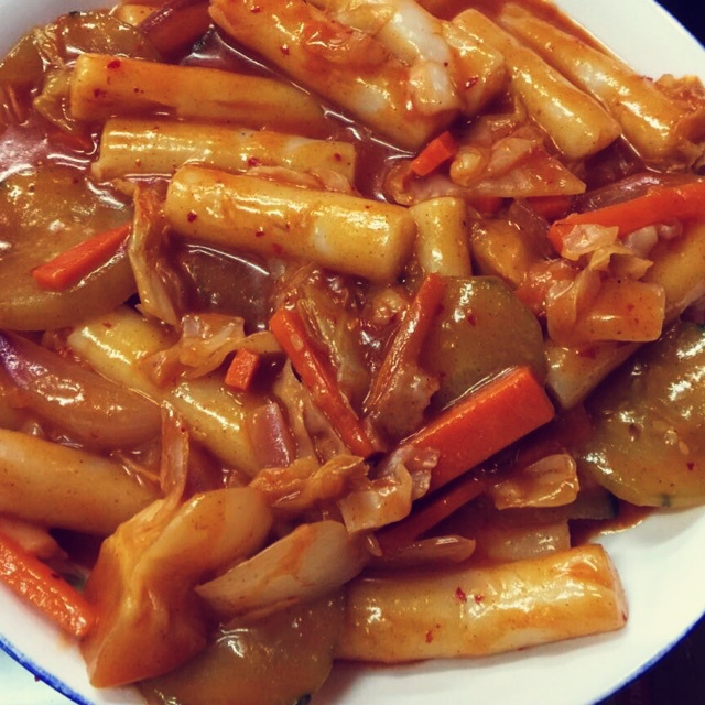 韩式辣炒年糕（or网红芝士套路之芝心年糕）