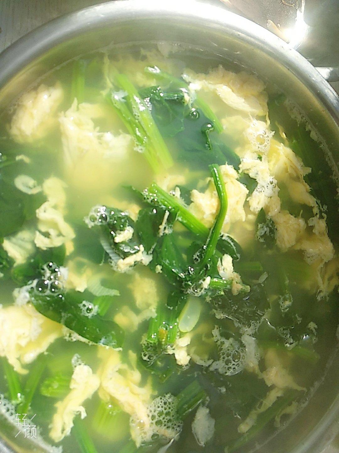 菠菜鸡蛋汤