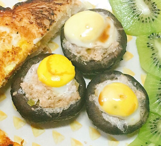 香菇肉末蒸鹌鹑蛋