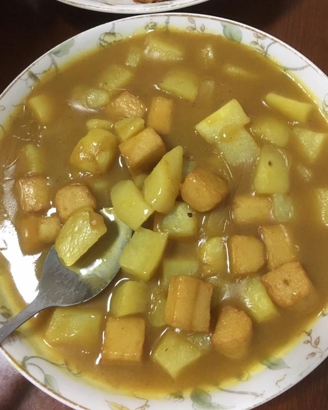 小米79527做的咖喱鱼蛋鱼豆腐