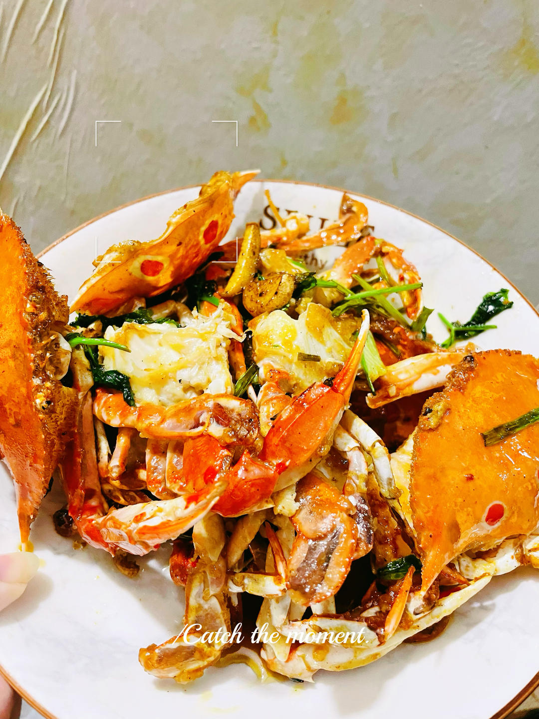 葱姜炒梭子蟹（very easy）