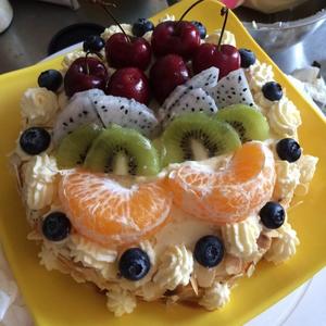 水果生日蛋糕的做法 步骤4