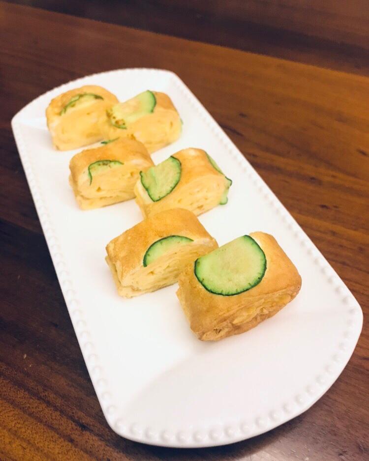 刷爆朋友圈的黄瓜贴面玉子烧