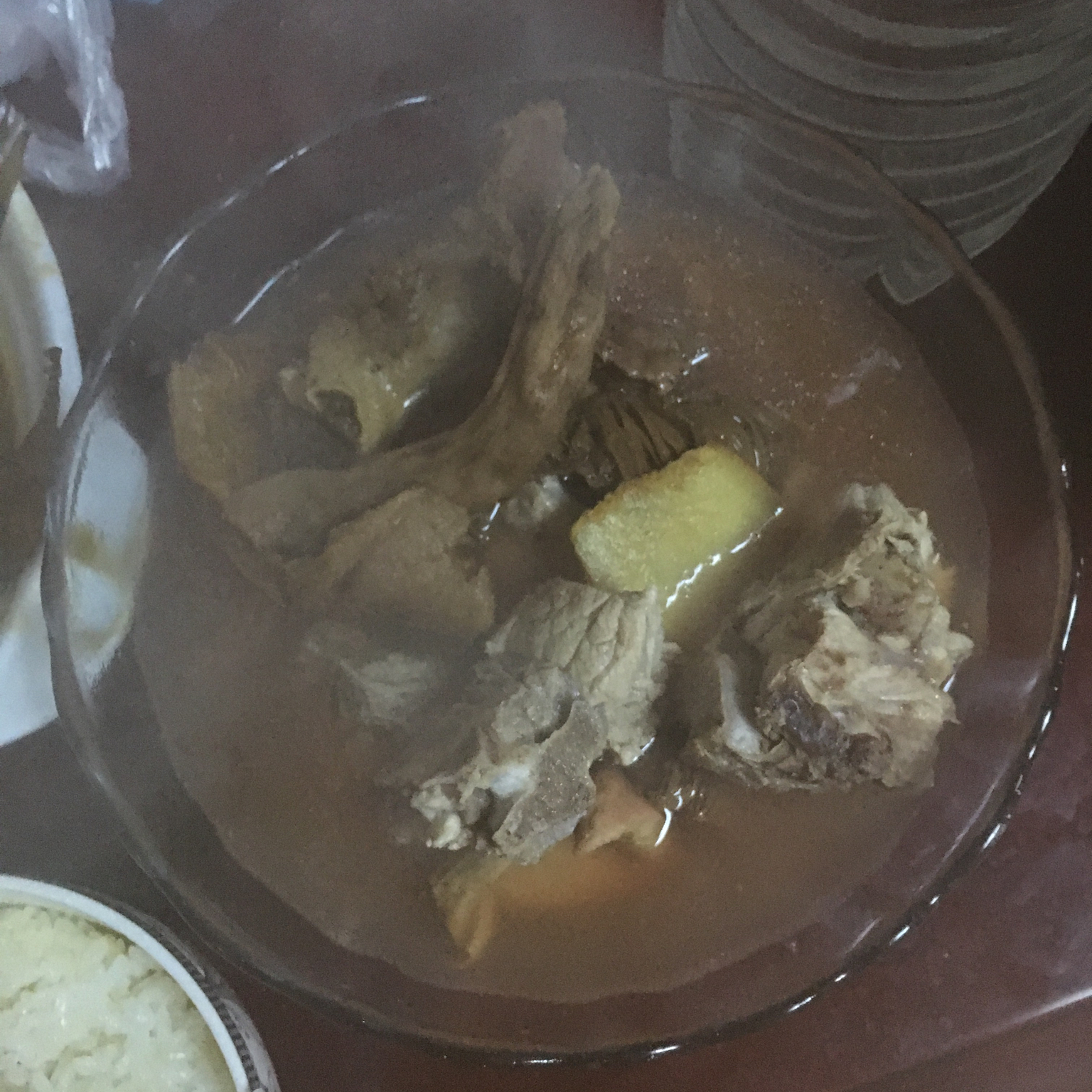 排骨红菇汤
