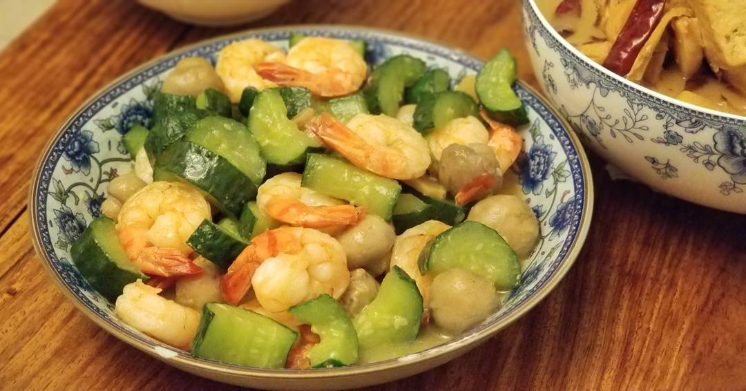 三色炒虾仁