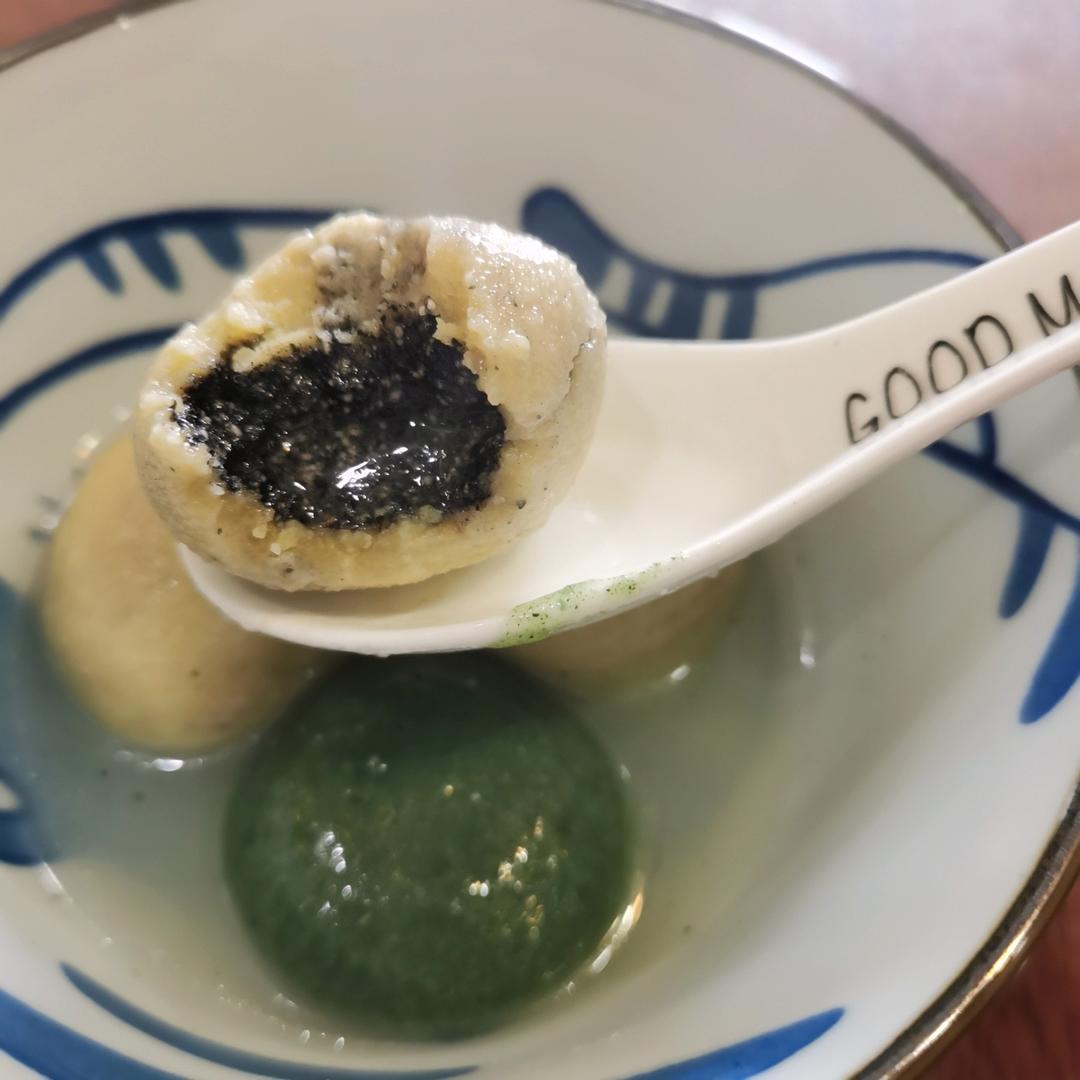 💛无添加大黄米黑芝麻花生汤圆💛