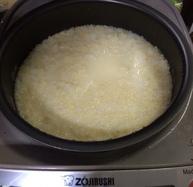 小米豆浆粥