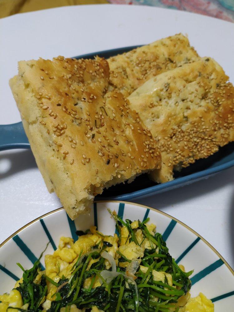 panda园园做的葱香发面饼烤箱版