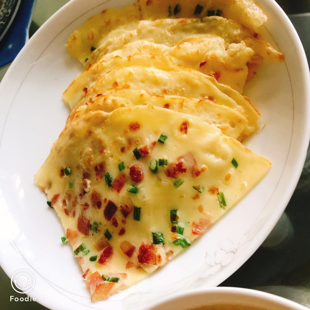 培根香葱鸡蛋饼