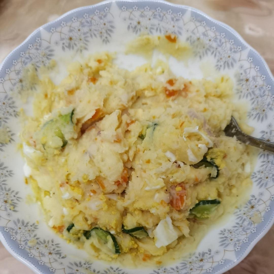 🔥零失败❗️低脂鸡蛋土豆泥沙拉🥗爆好吃