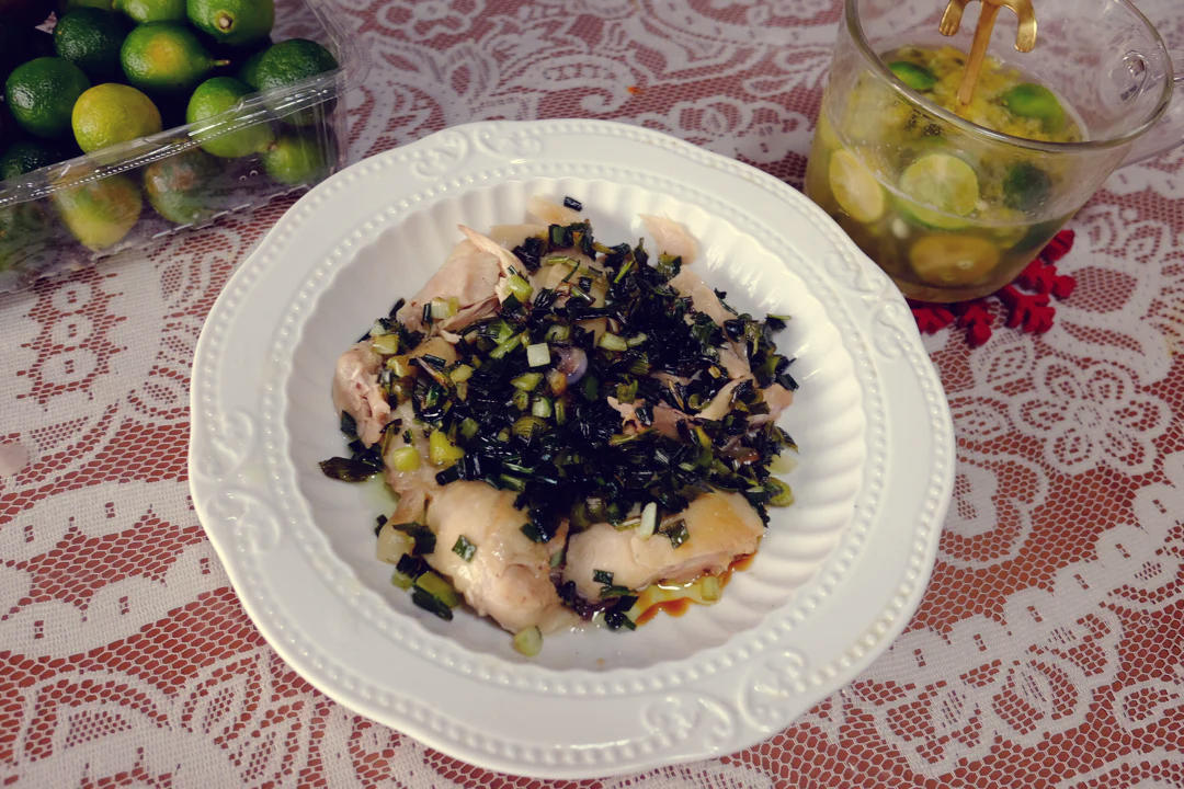 葱油鸡腿