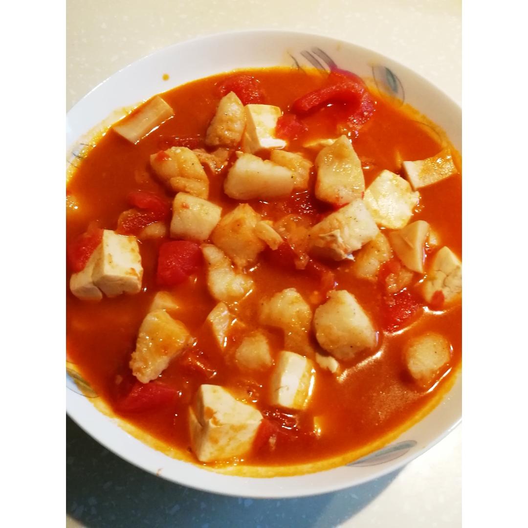 龙利鱼豆腐煲