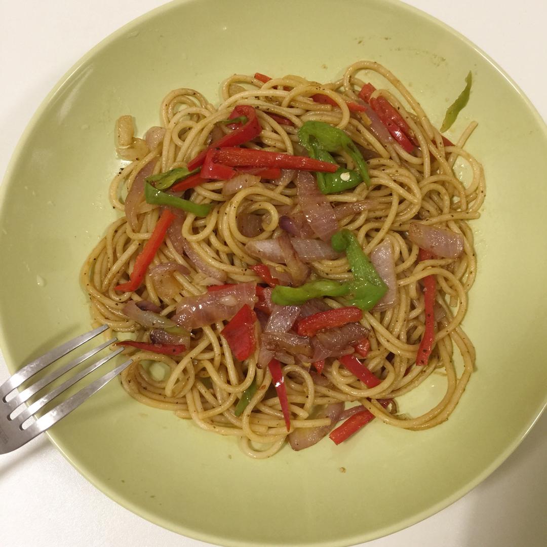 黑椒牛柳意面