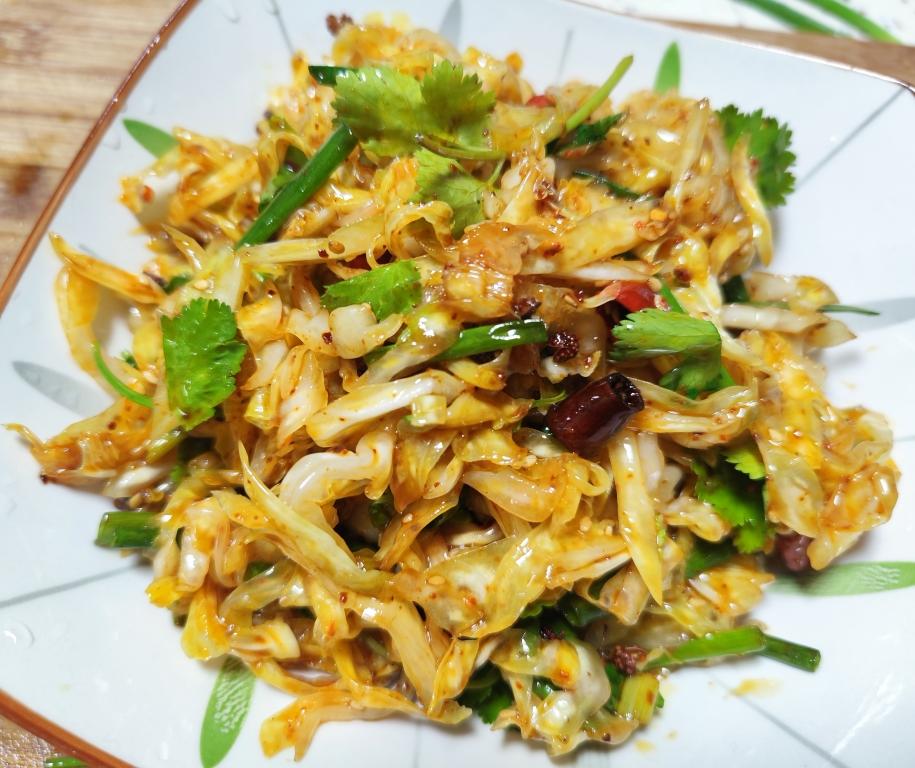 快手小凉菜，凉拌包菜