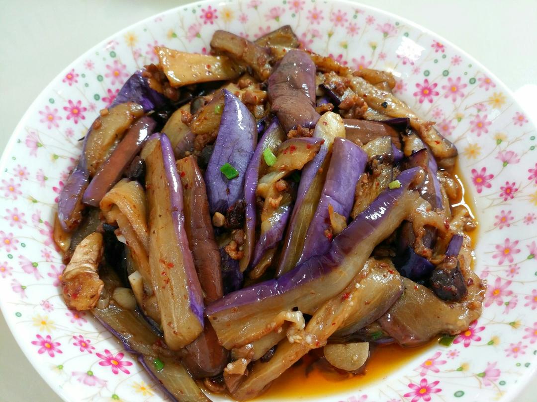 红烧肉沫茄子
