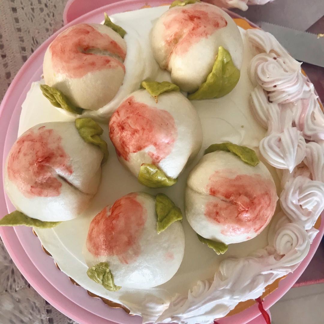 【寿桃包】中国人最传统的生日蛋糕，好惊艳！