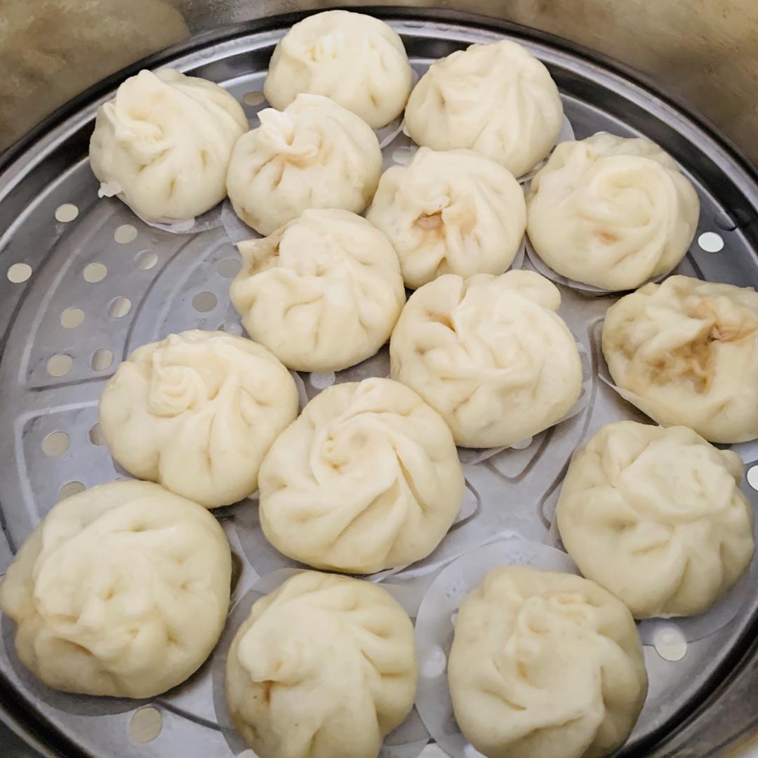 松软的洋葱猪肉包（一次发酵）