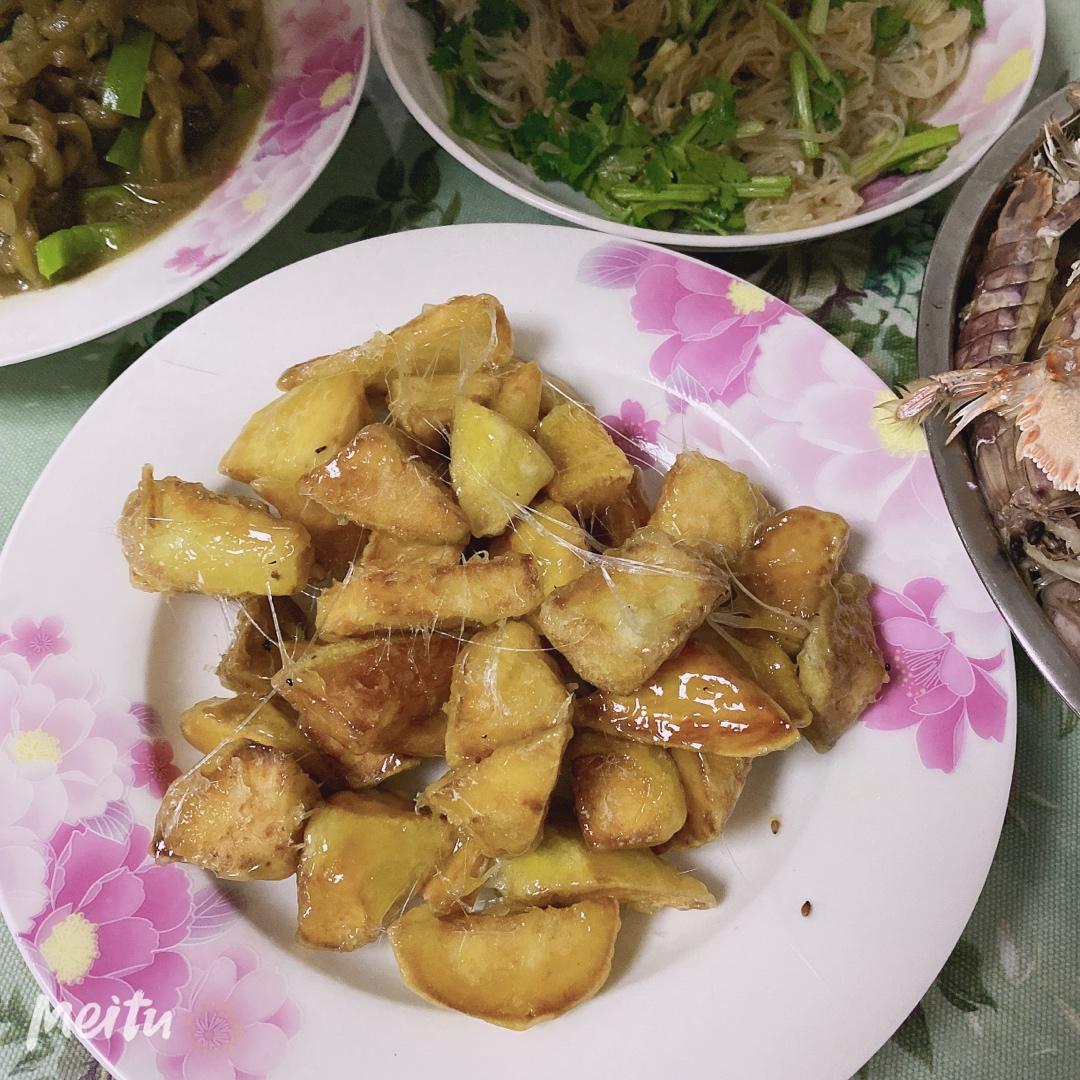 厨师长教你：“拔丝红薯”的家常做法，口感爽脆又清甜，先收藏了