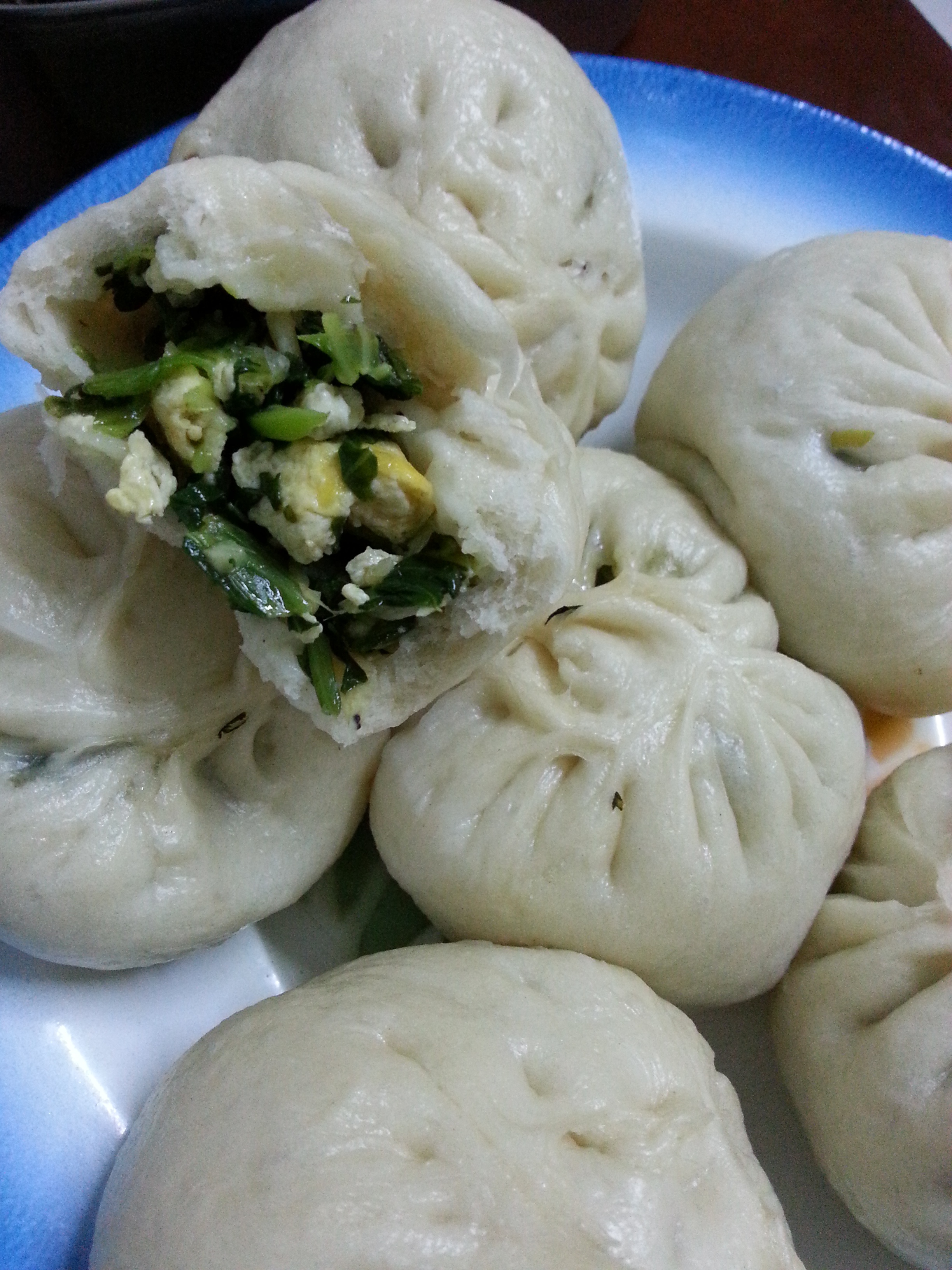 虾皮小白菜素包子
