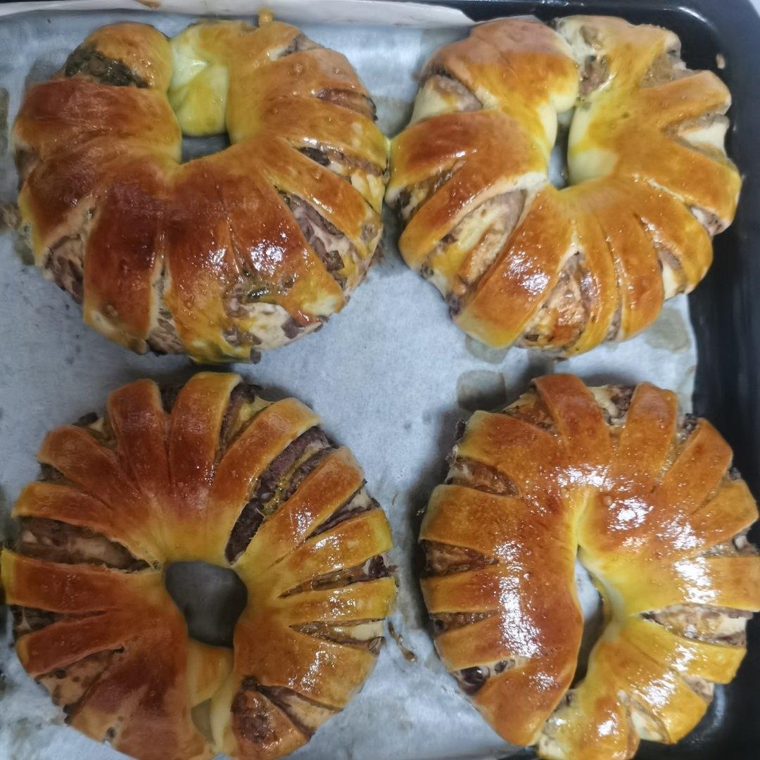 烤箱版豆沙面包