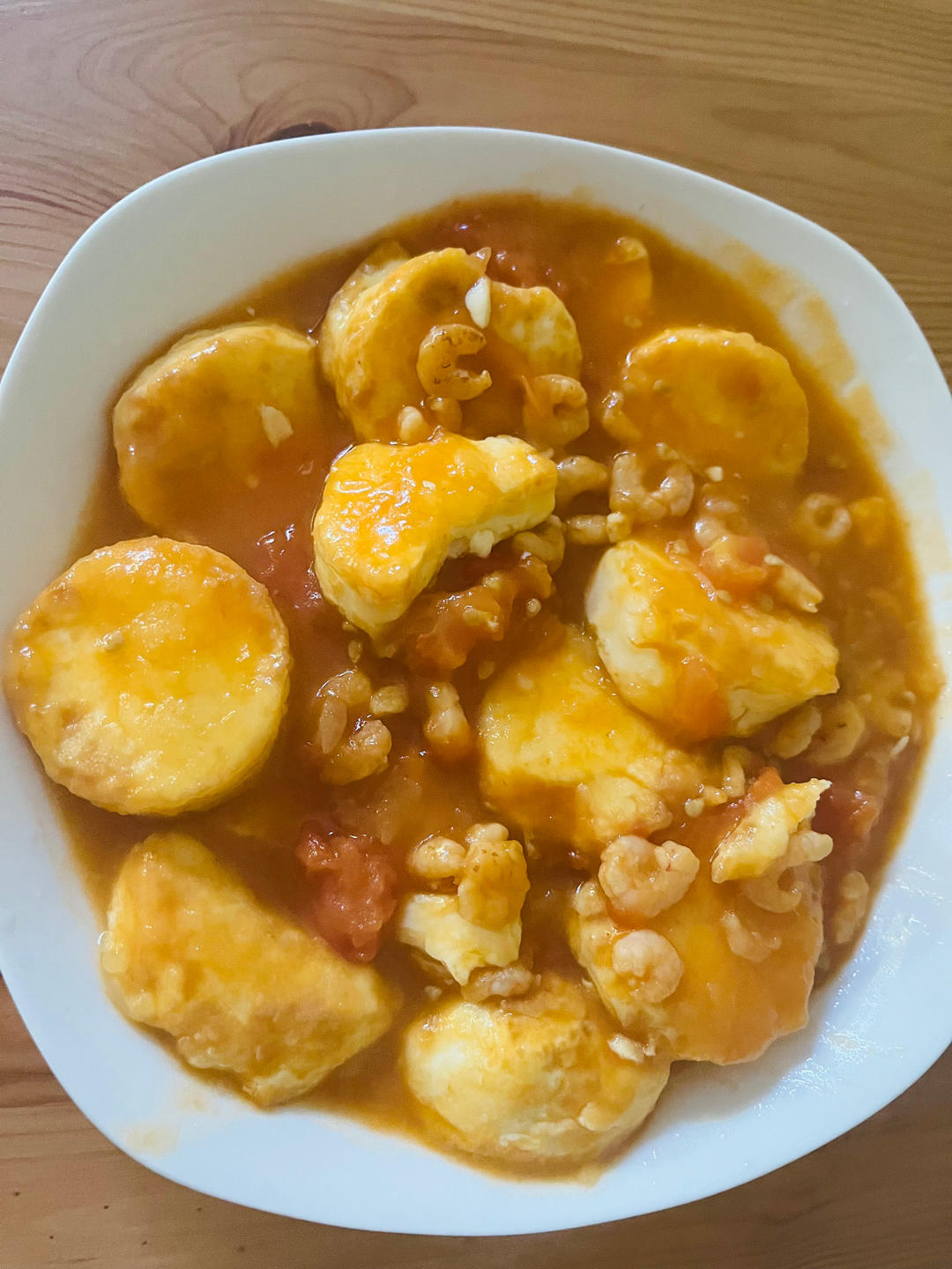 日本豆腐烧虾仁