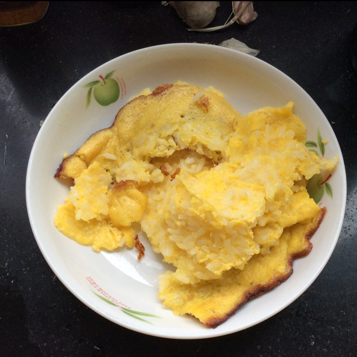 鸡蛋米饭饼——上班族快手早餐