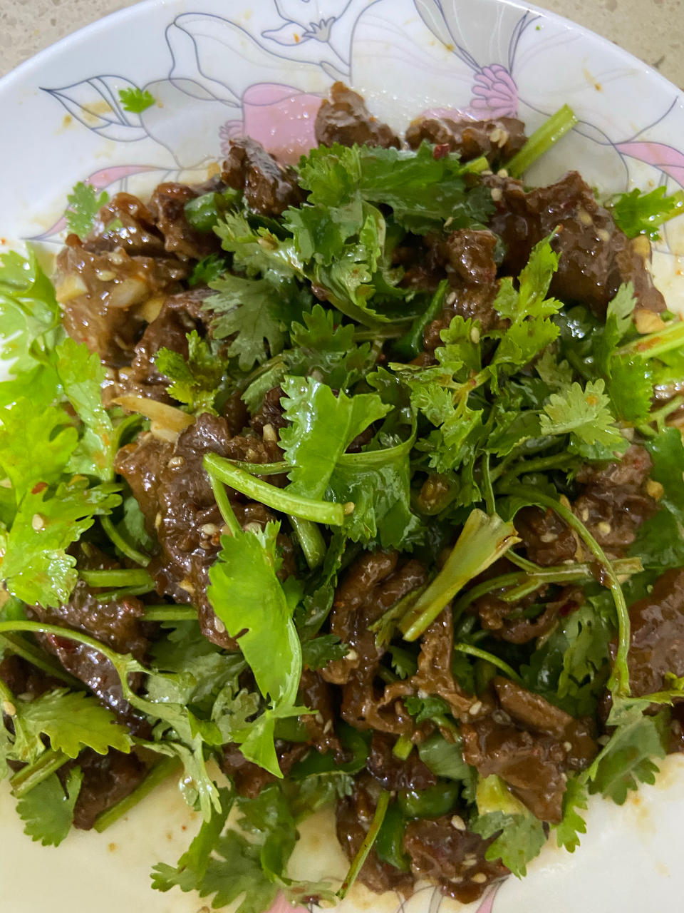 香菜牛肉