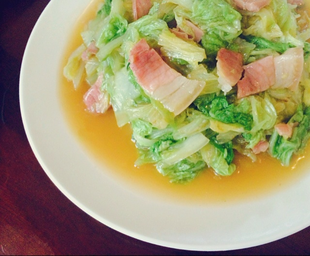 咸肉烧白菜