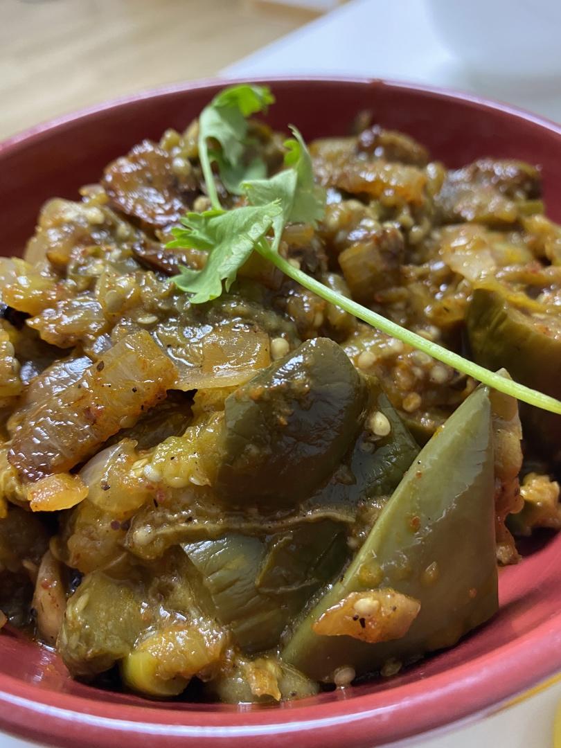 印巴美食【香辣茄子泥】