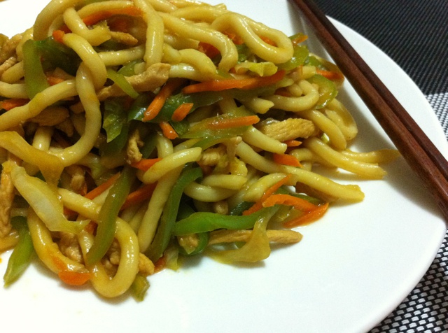 什锦炒乌冬面