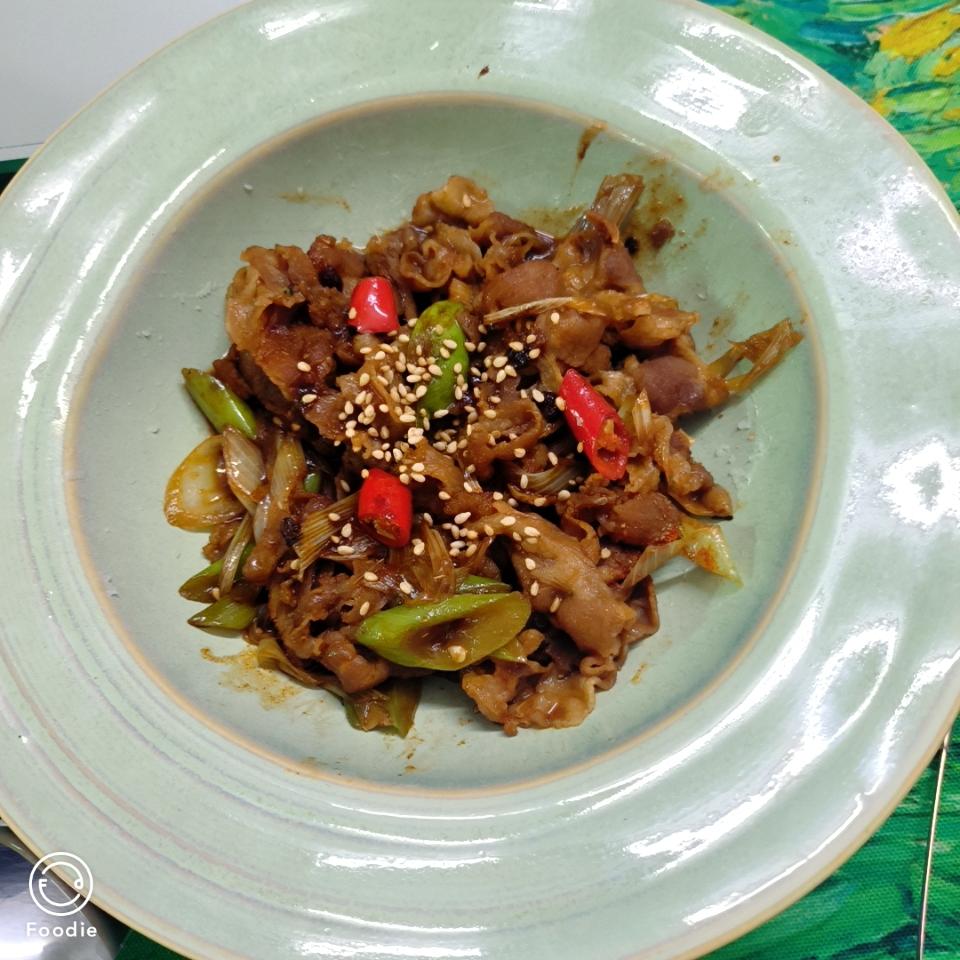 葱爆孜然羊肉卷
