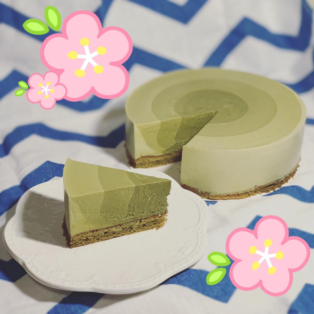 渐变抹茶慕斯蛋糕：我Amanda带着既美又作的抹茶甜点又来了！【曼食慢语】