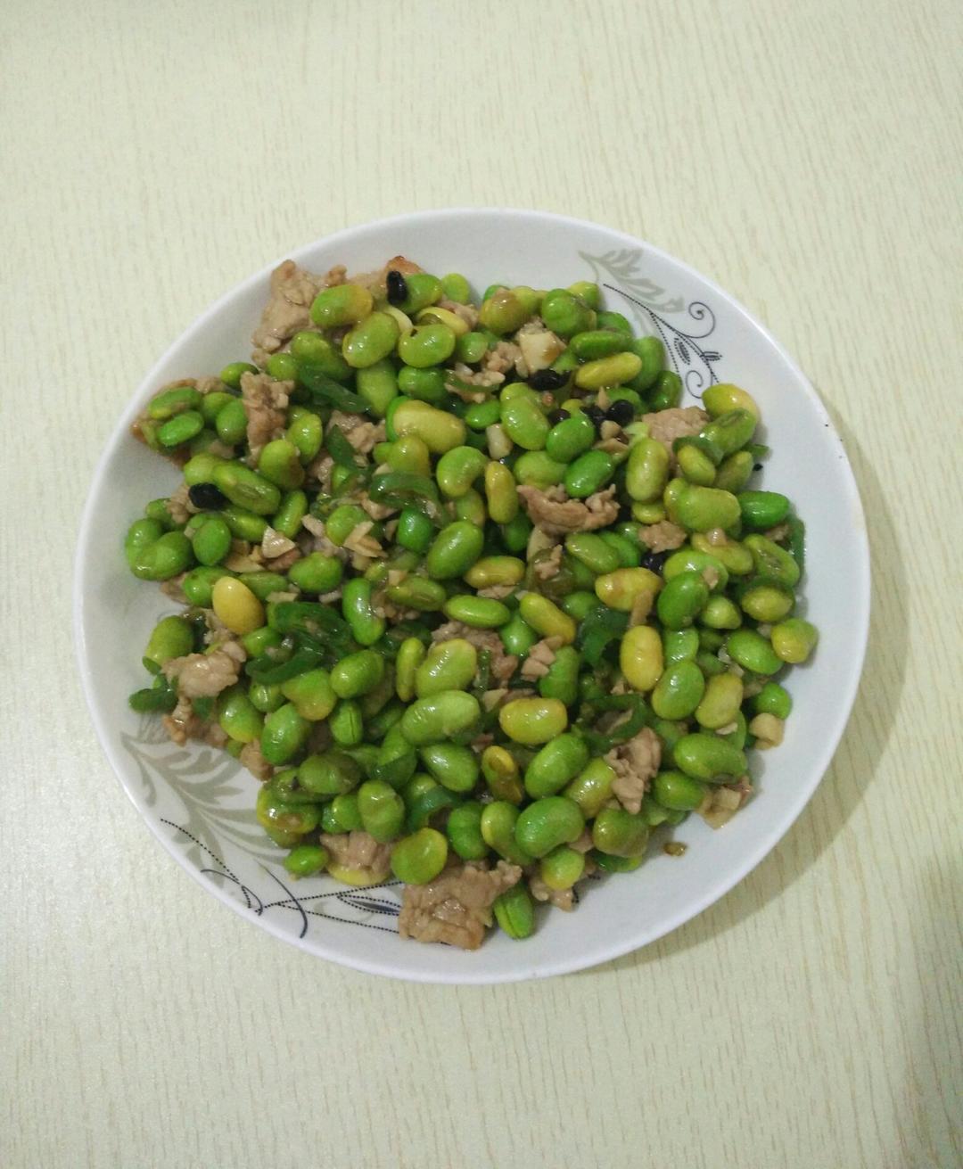 青豆炒肉