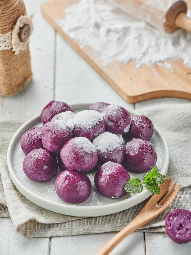 紫薯丸子 | 方太蒸箱食谱的做法