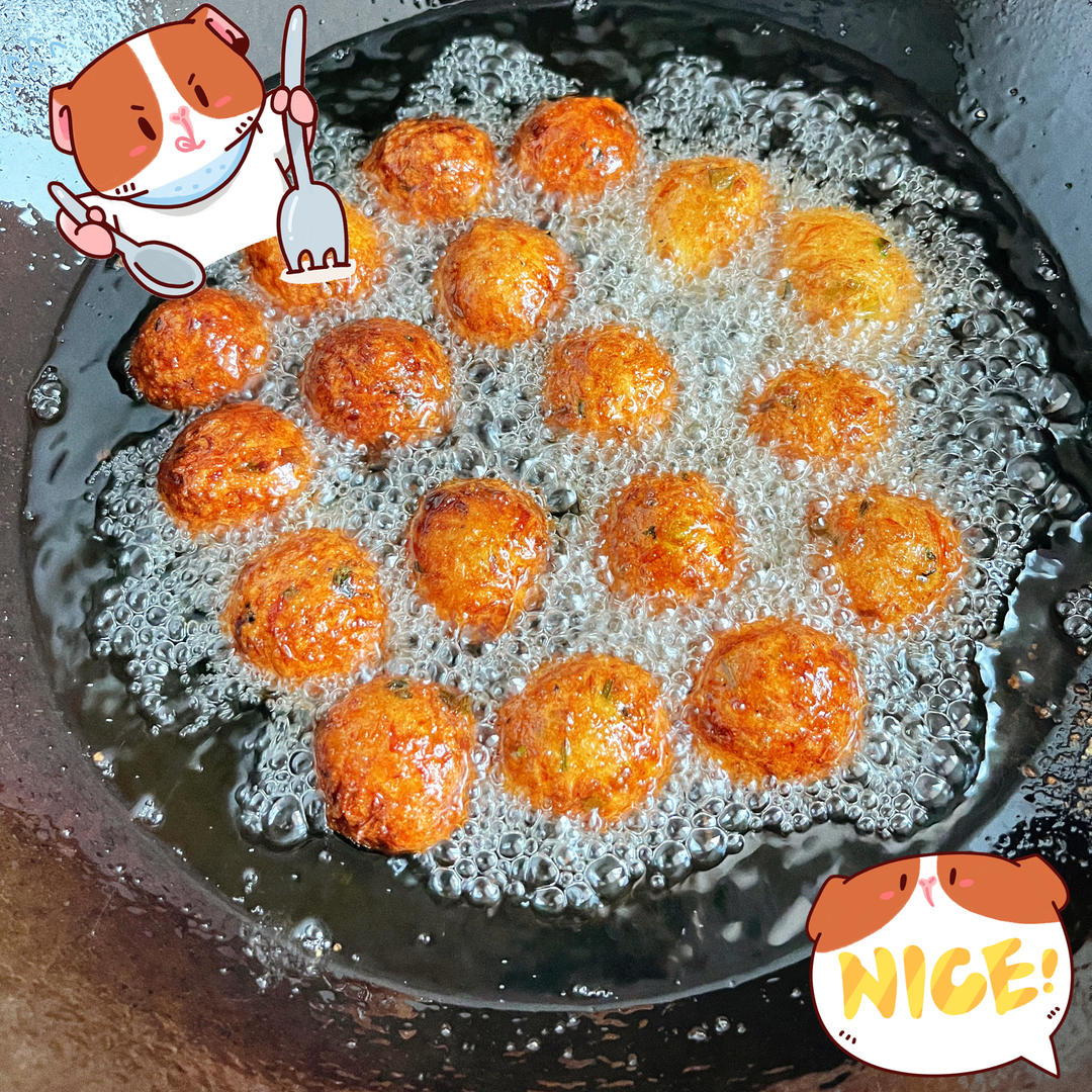 炸萝卜丝丸子