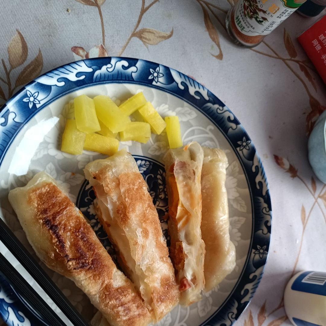 手抓饼的神仙吃法🔥早餐一定要来一份哦