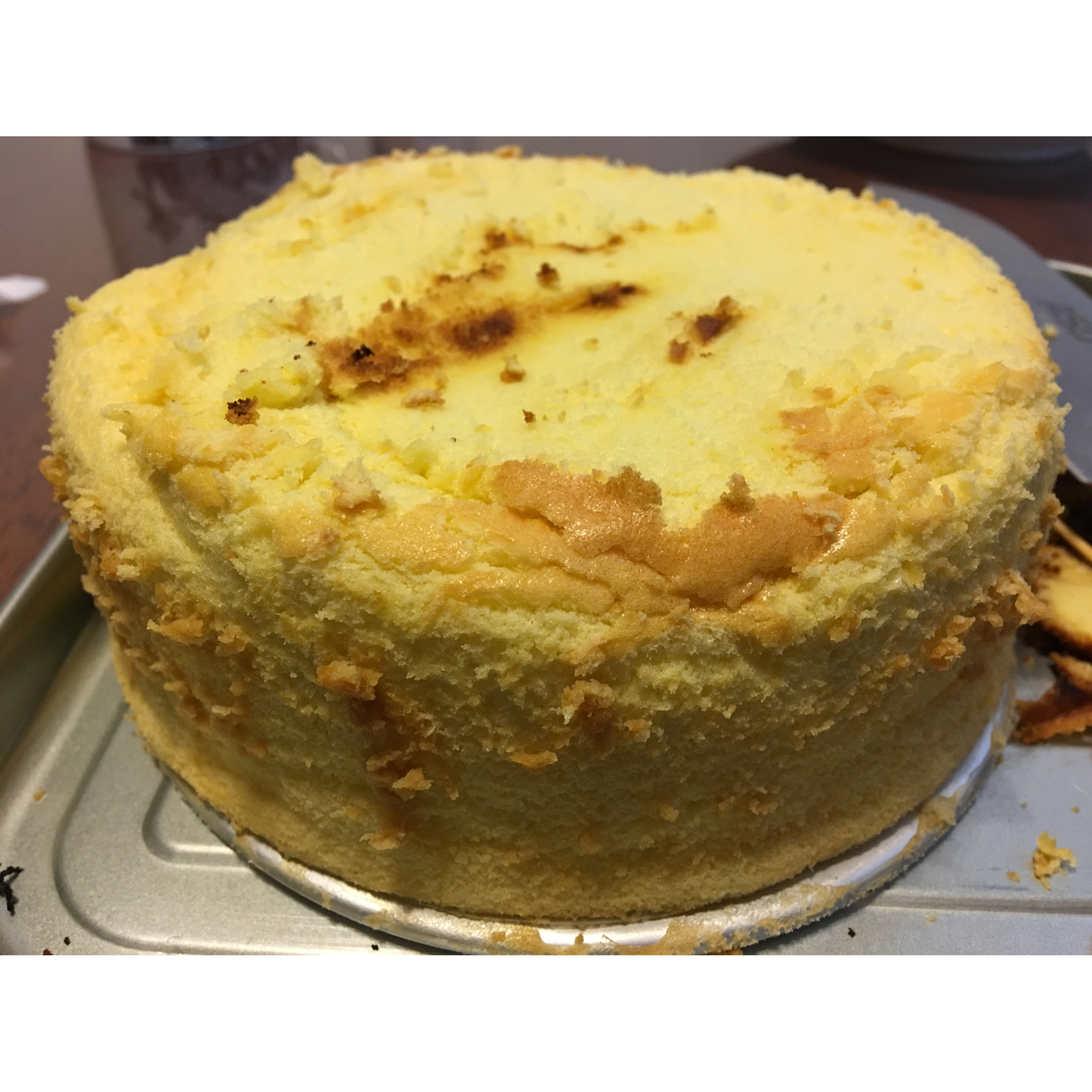 6寸原味戚风蛋糕