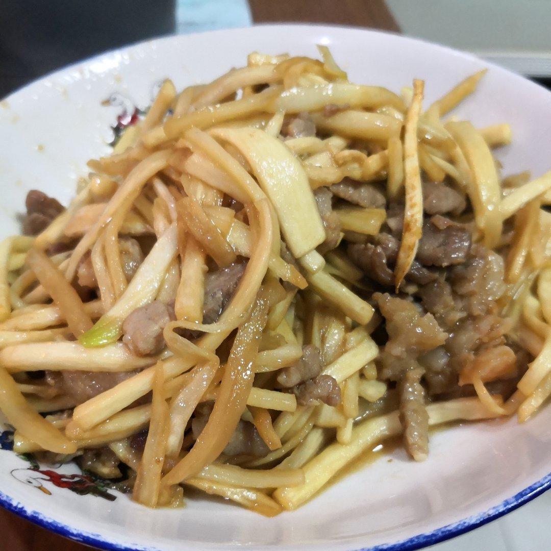茭白炒肉丝