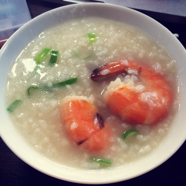 ﹏ 斑做的秘制鲜虾粥