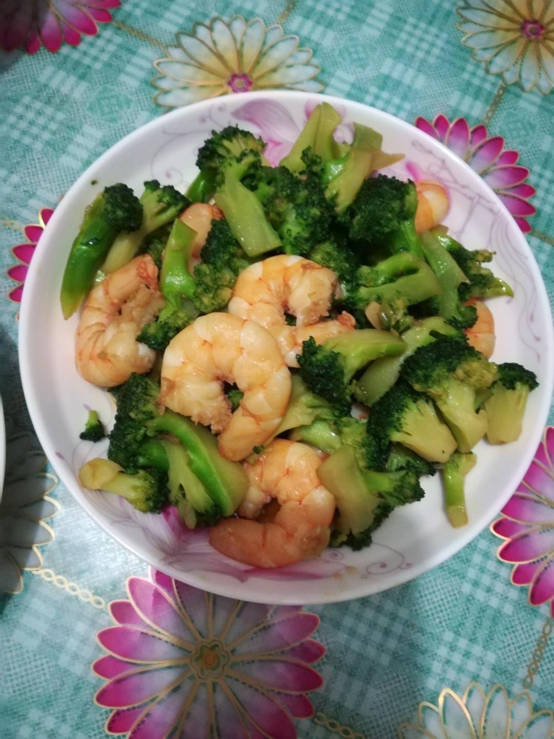 西兰花炒虾仁🍤