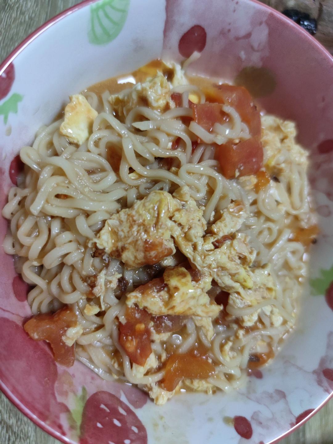 快手番茄鸡蛋面