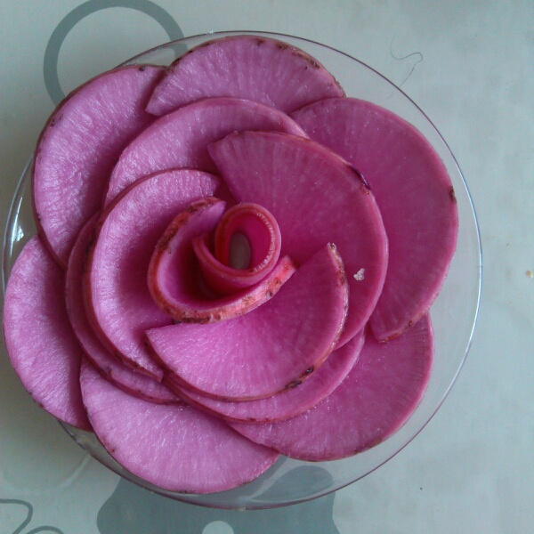 燕妮儿~做的嫣紫玫瑰萝卜花