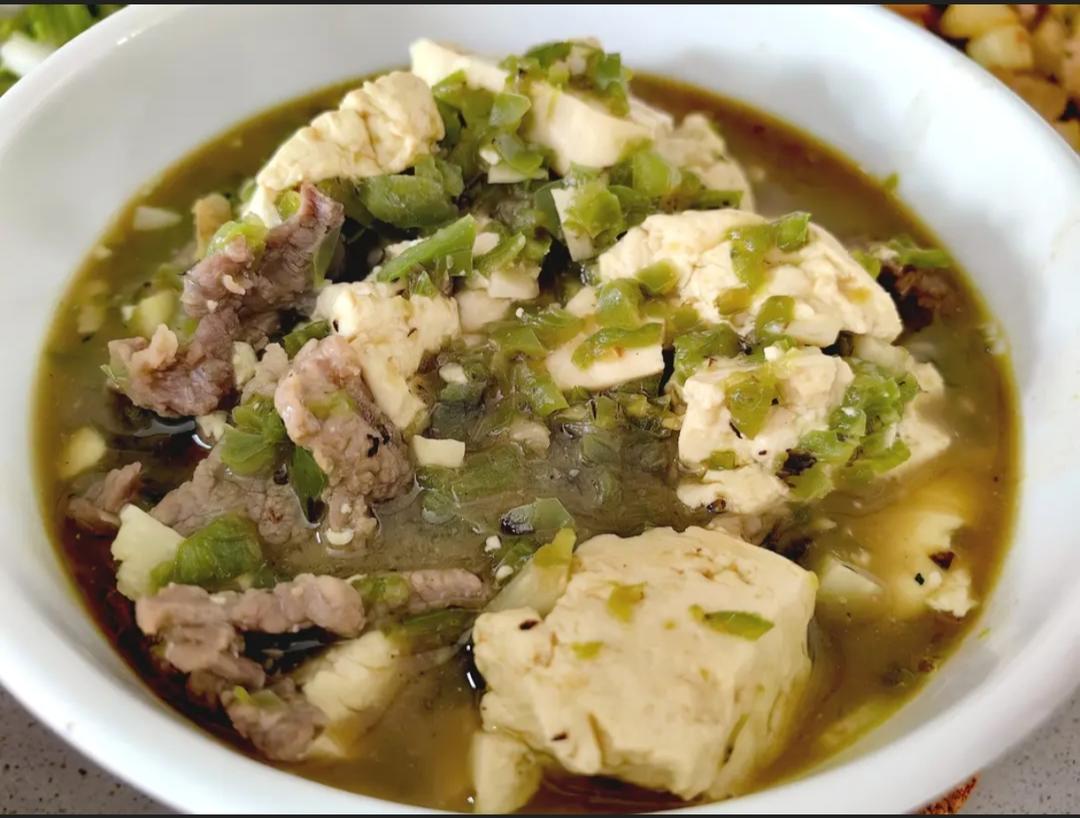 烧椒豆花牛肉｜汤汁拌饭小记🍚