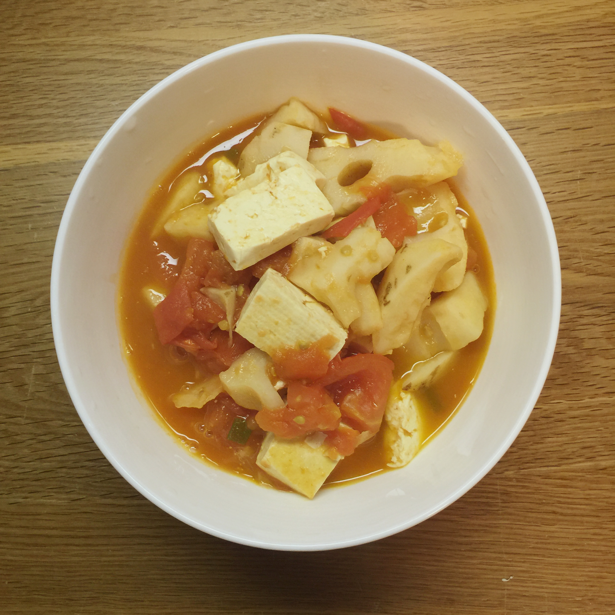 西红柿烧豆腐