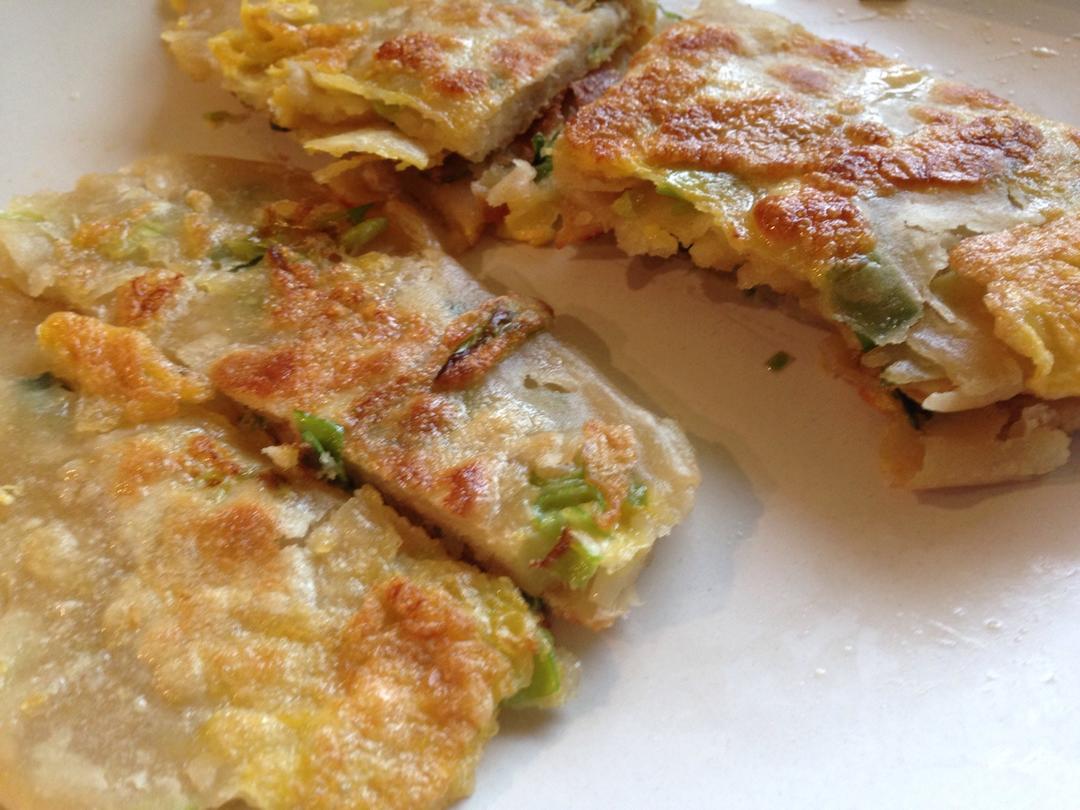 鸡蛋葱油饼                  （更新饼坯保存方法）