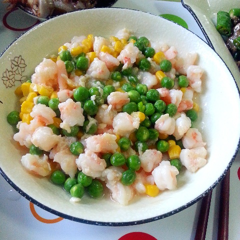 青豆玉米虾仁